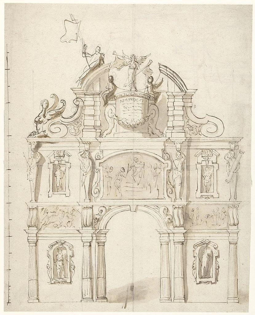 Progetto per un arco d'onore per l'arciduca Leopold Willem 1